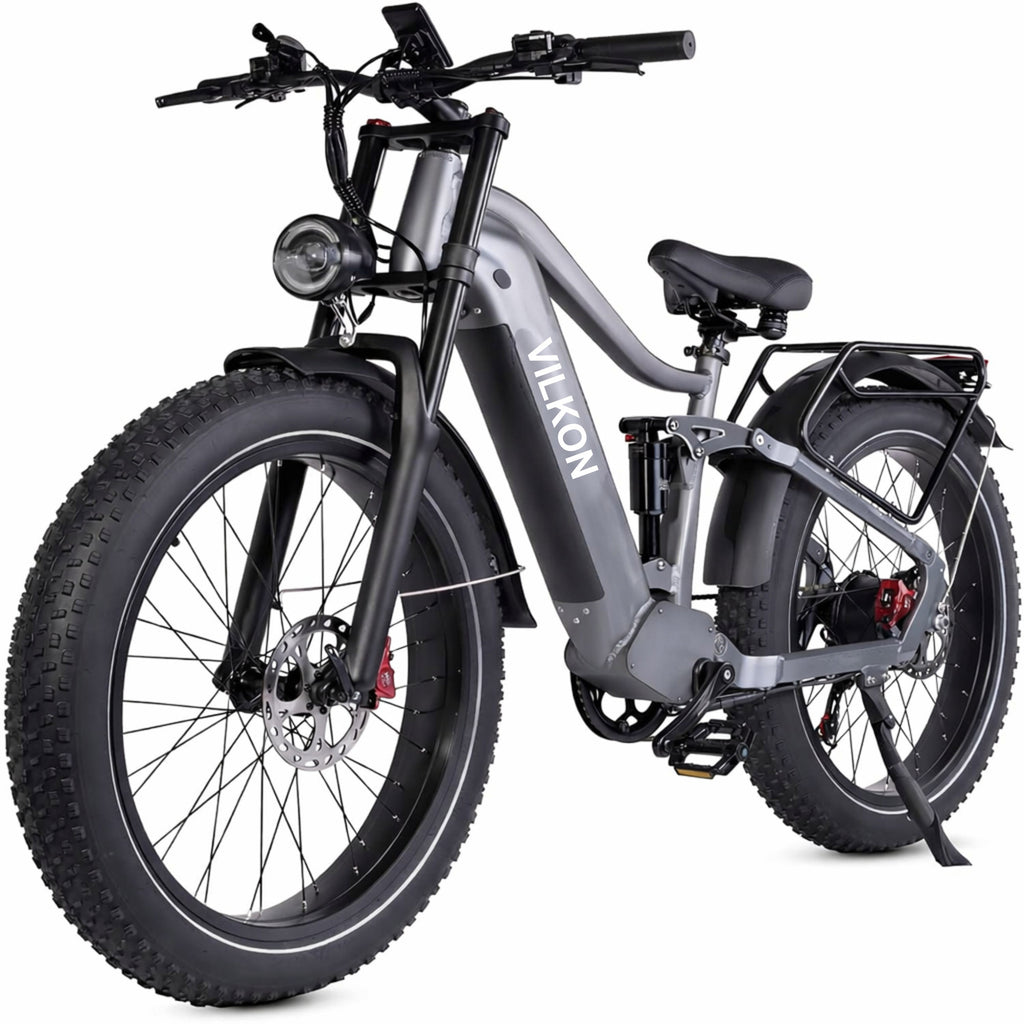 VILKON P72 Ηλεκτρικό Ποδήλατο Fat Tyre E-Bike Full Suspension