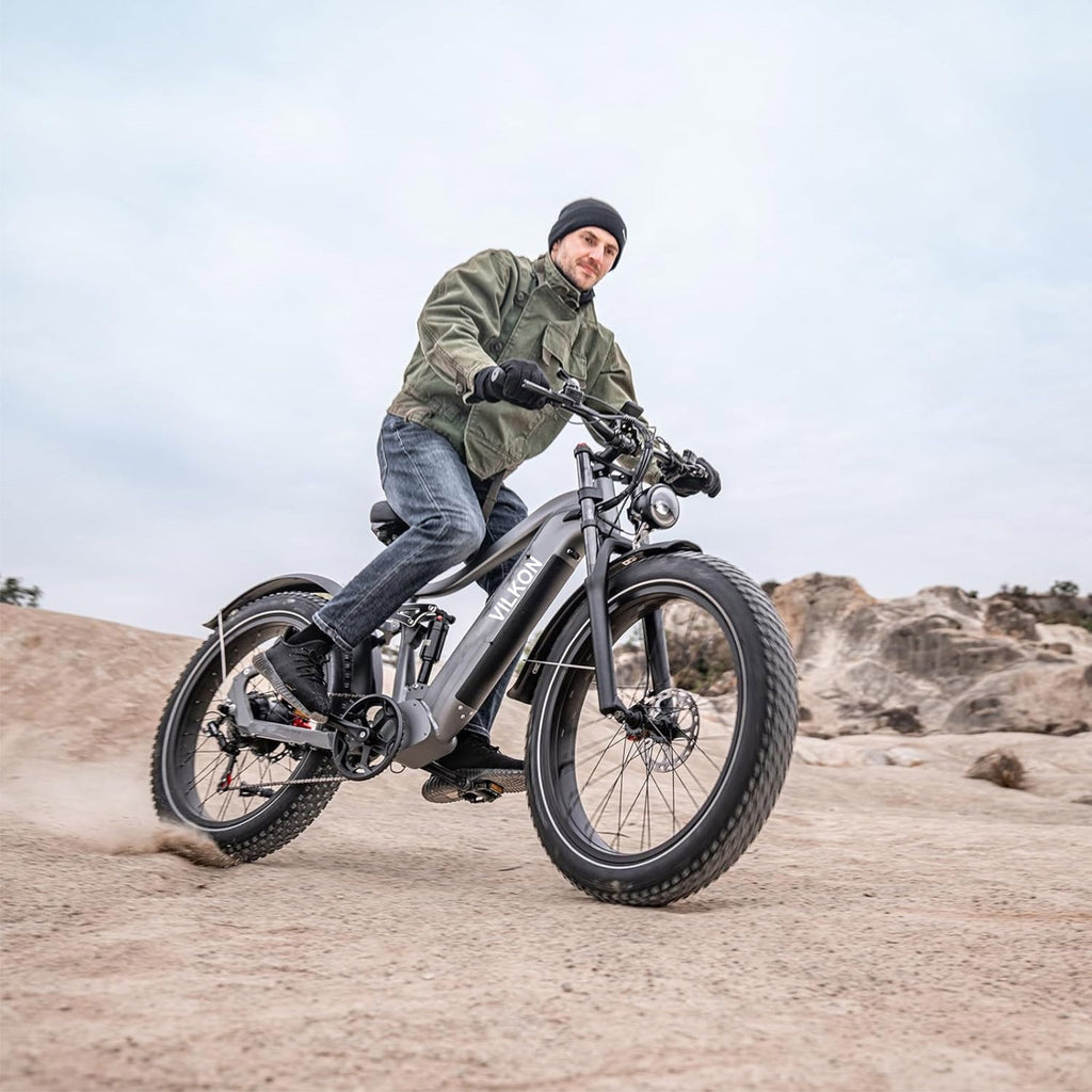 VILKON P72 Ηλεκτρικό Ποδήλατο Fat Tyre E-Bike Full Suspension
