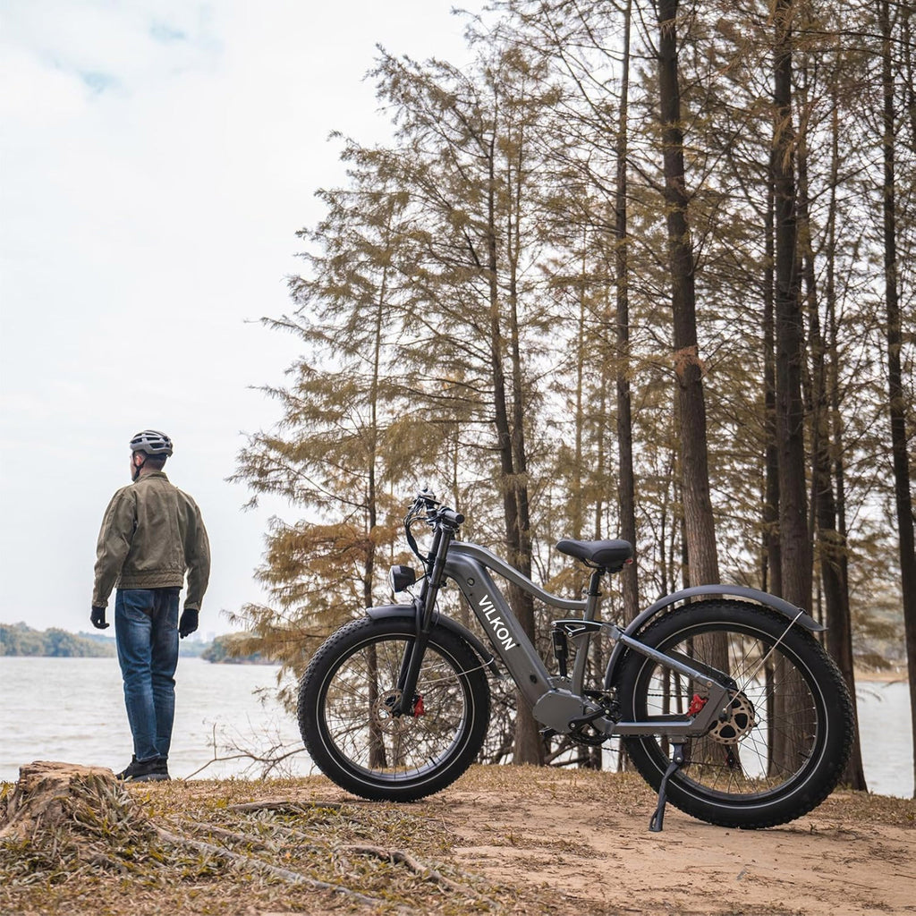 VILKON P72 Ηλεκτρικό Ποδήλατο Fat Tyre E-Bike Full Suspension