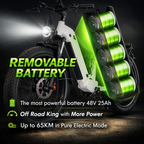 VILKON P72 Ηλεκτρικό Ποδήλατο Fat Tyre E-Bike Full Suspension